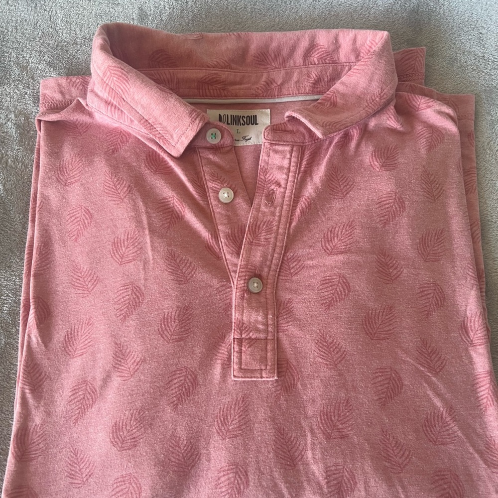 Linksoul- Poloshirt Rose/ Light Pink